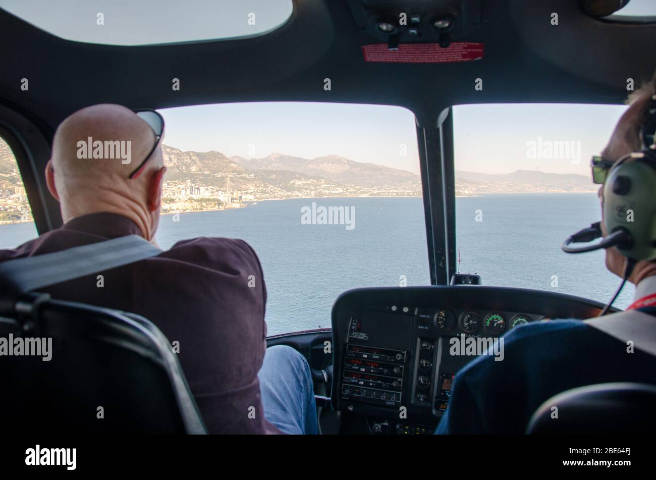 Heli Air Monaco Flughafentransfer nach Monaco Stockfoto