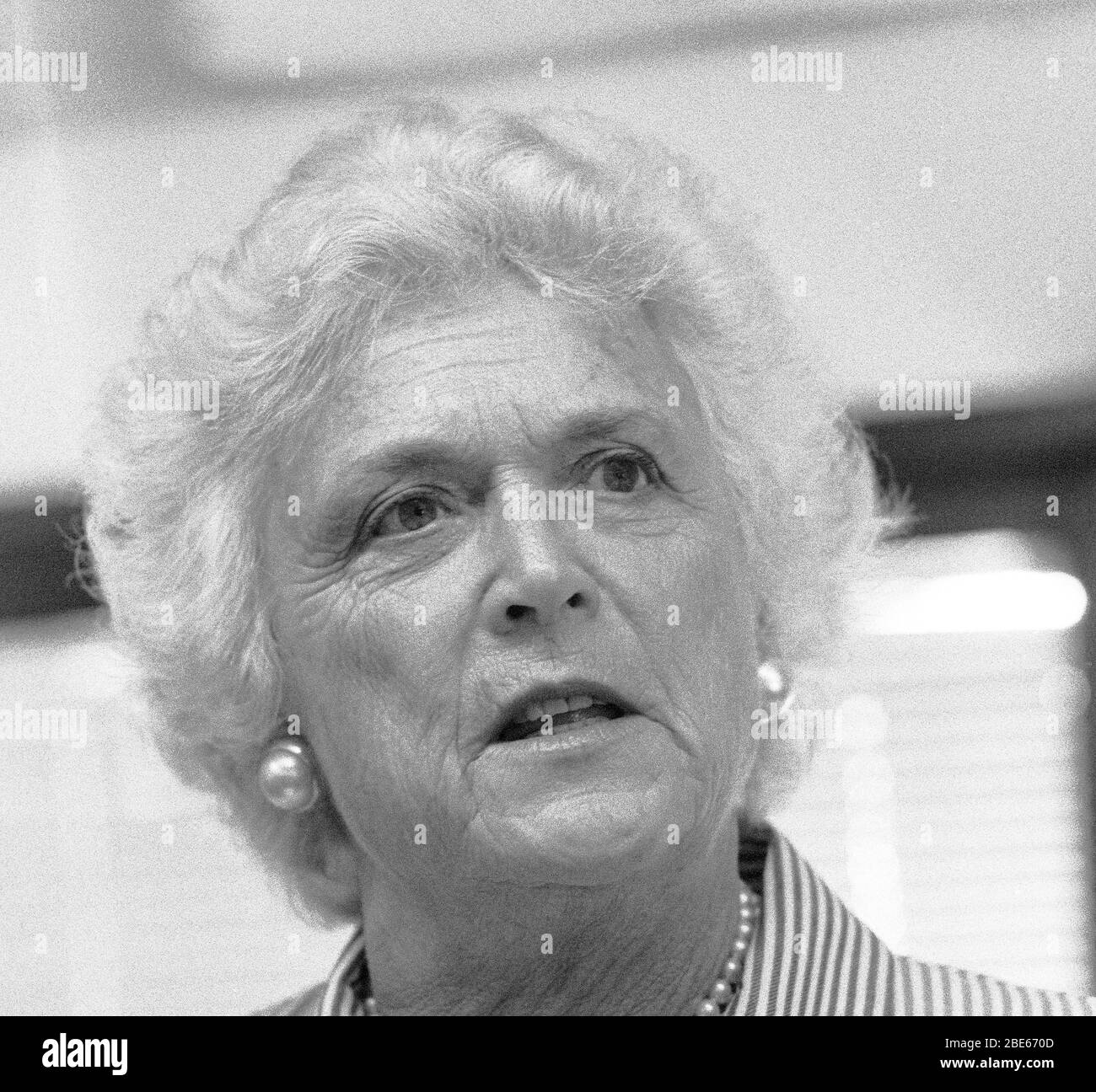 Barbara Bush, in San Francisco, 1980er Jahre Stockfoto