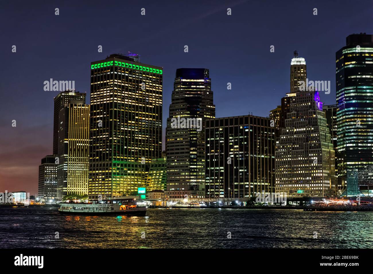 Sightseeing Kreuzfahrtschiff, New York Stockfoto