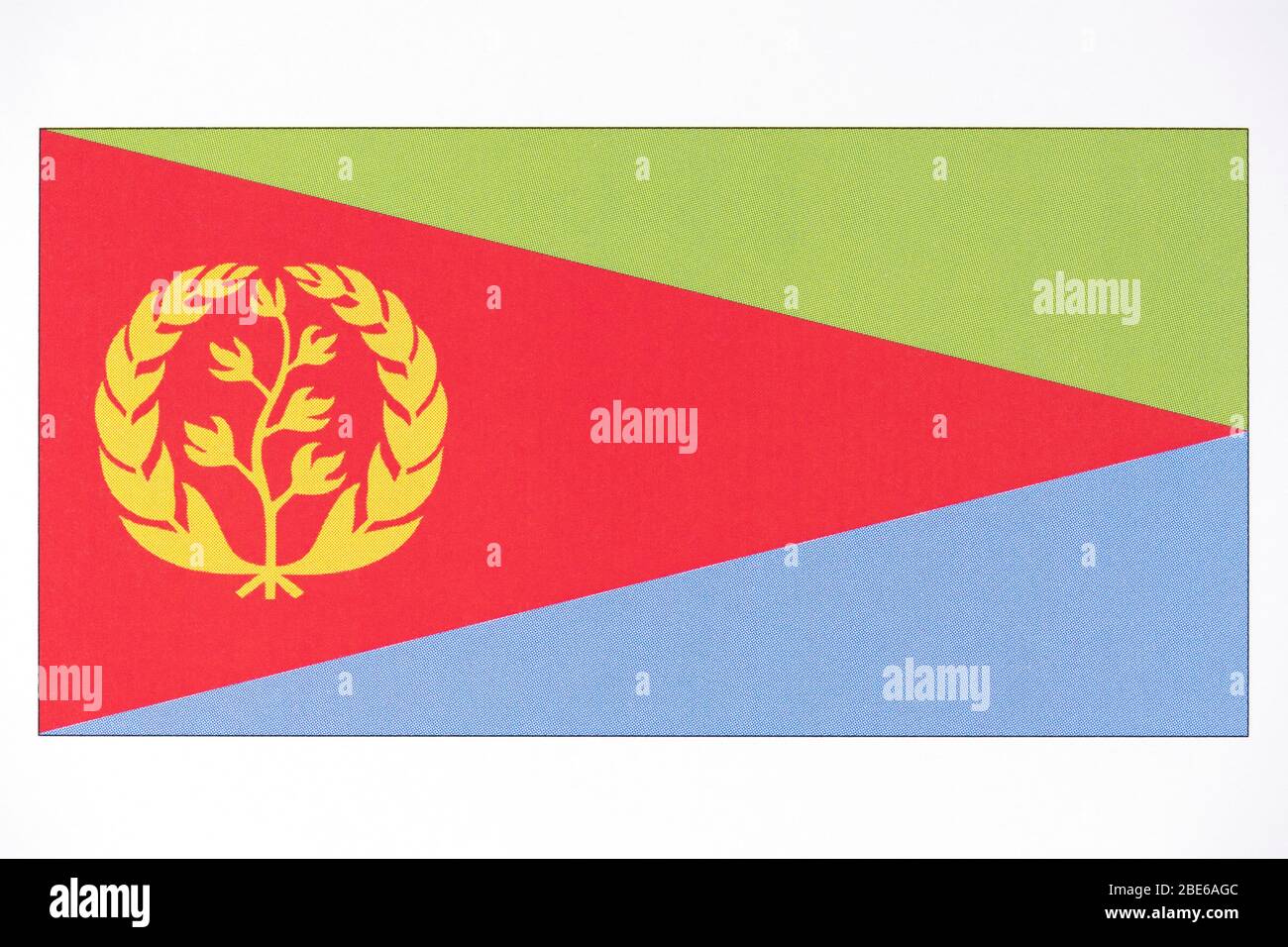 Flagge von Eritrea. Stockfoto