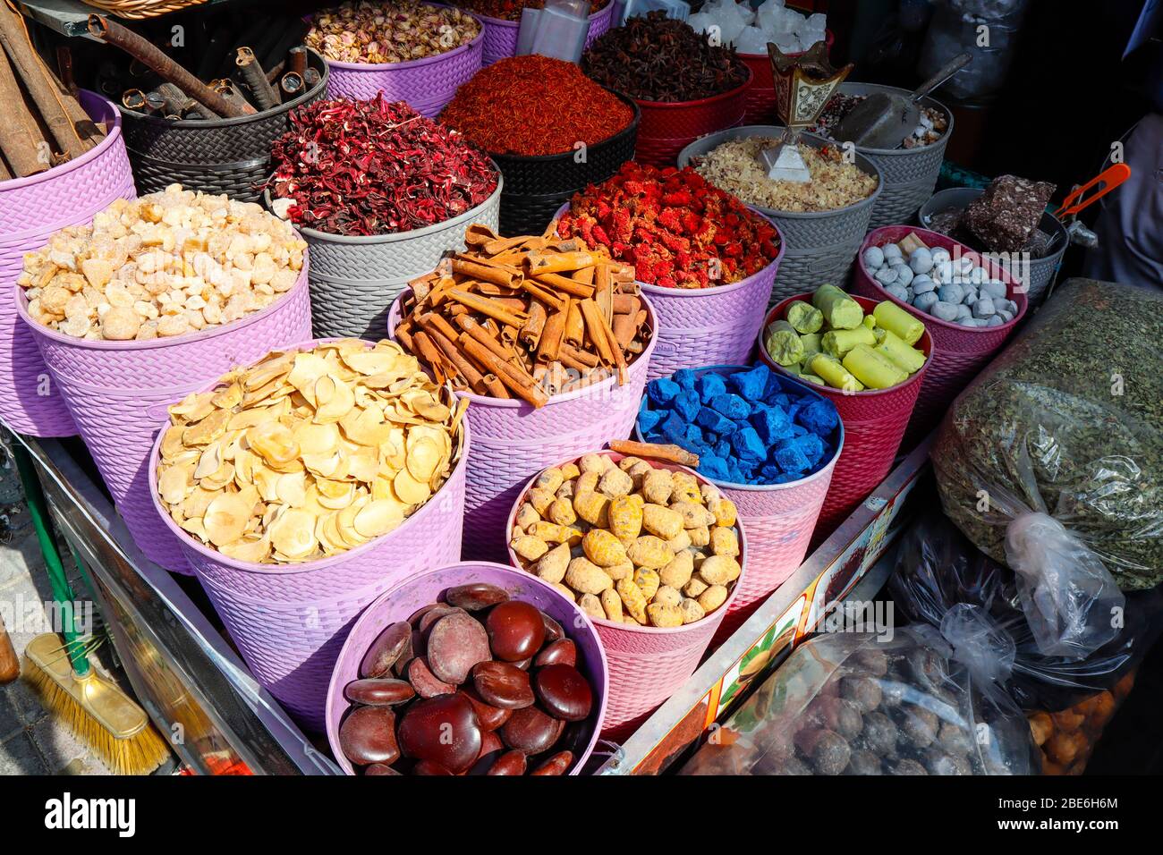 Gewürze auf dem Dubai Market, Dubai Stockfoto