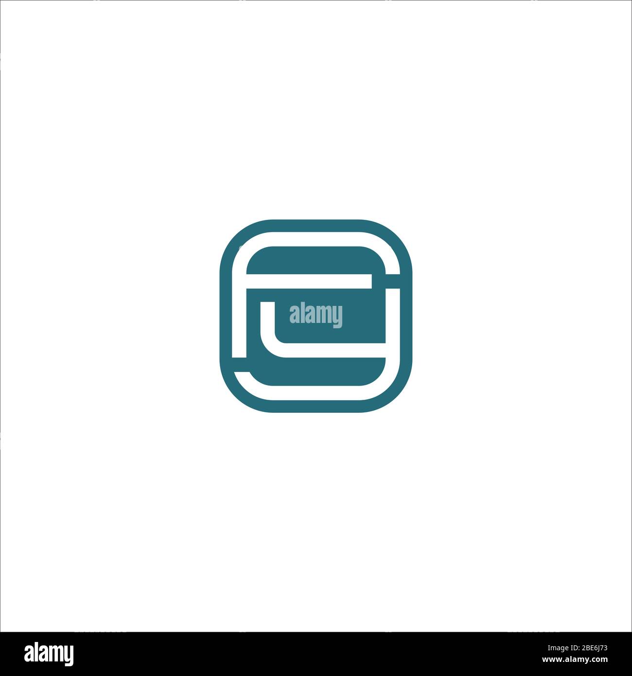 Vorlage für das Anfangsbuchstaben des fy-Logos oder des YF-Logos Stock Vektor