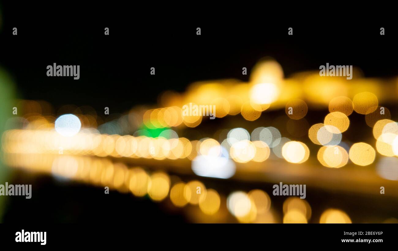 Nicht im Fokus: City Lights Stockfoto