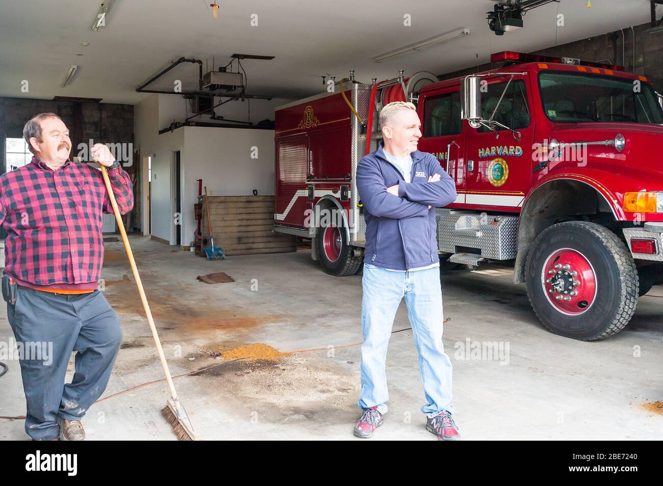 2011 Ford F550 / FireOne, Harvard, Fire, Station Nr. 2 Stockfoto