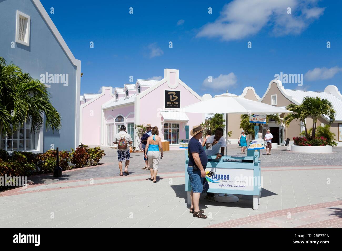 Grand Turk Cruise Center, Grand Turk Island, Turks- Und Caicosinseln, Karibik Stockfoto