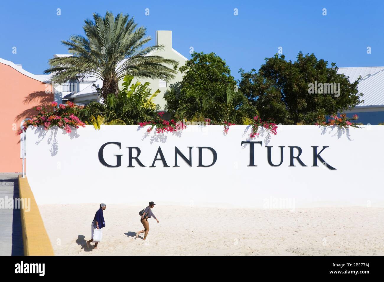 Grand Turk Cruise Center, Grand Turk Island, Turks- Und Caicosinseln, Karibik Stockfoto