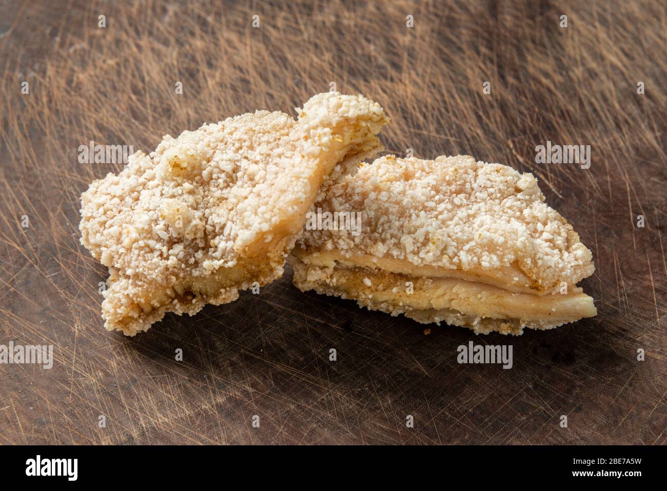 Ein Haufen von köstlichen Salz knusprigen Huhn Stockfoto