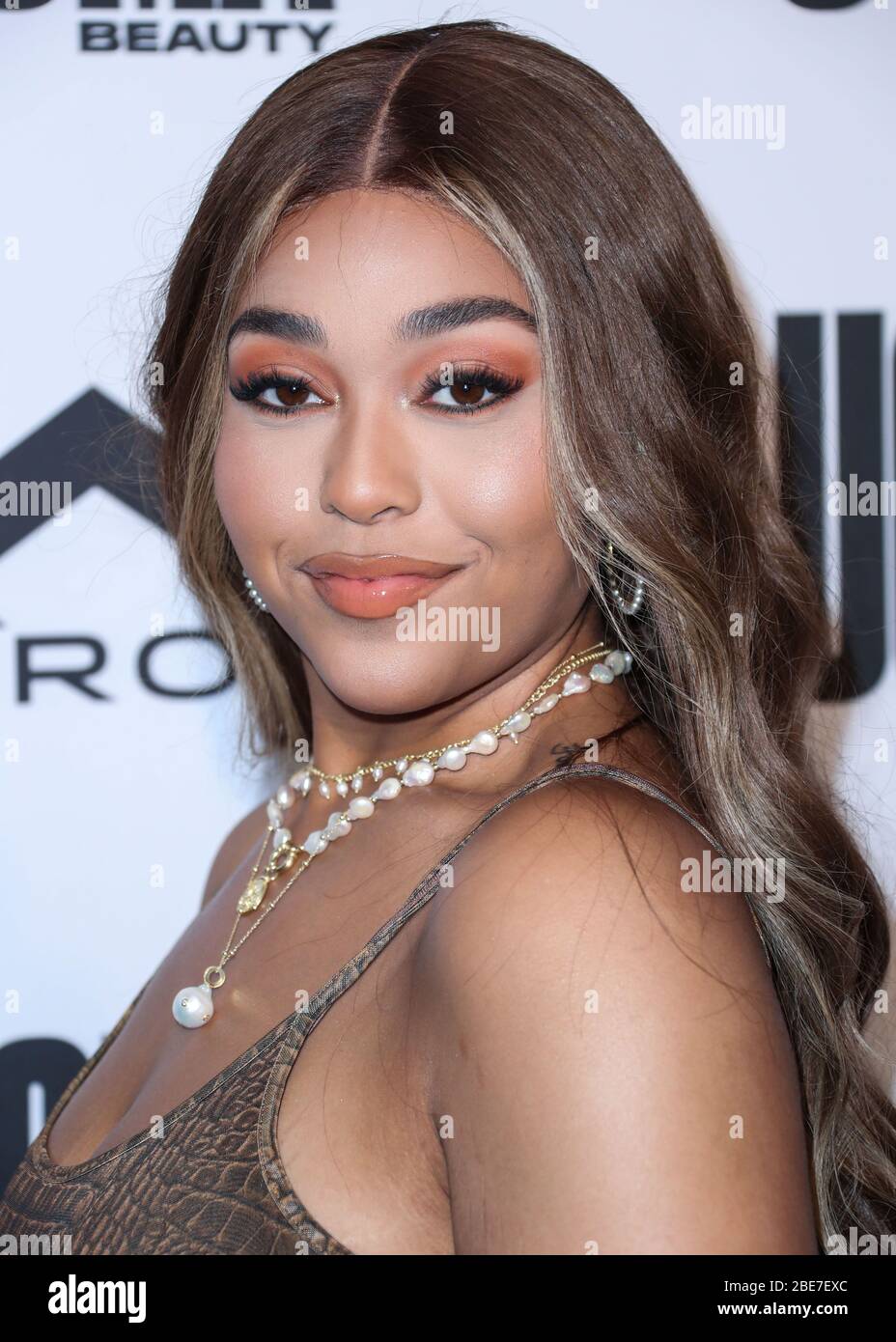 Beverly Hills, Vereinigte Staaten Von Amerika. April 2020. (FILE) Jordyn Woods plant, noch vor Ende des Jahres ein Album zu veröffentlichen. Jordyn Woods sagt, dass sie plant, dieses Jahr ein Album aufzunehmen und zu veröffentlichen. Sie wird auch ihr eigenes Plattenlabel gründen. BEVERLY HILLS, LOS ANGELES, KALIFORNIEN, USA - AUGUST 10: Model Jordyn Woods kommt zur UOMA Beauty Summer Party, die am 10. August 2019 in Beverly Hills, Los Angeles, Kalifornien, USA, in einem Privathaus stattfindet. (Foto von Xavier Collin/Image Press Agency) Quelle: Image Press Agency/Alamy Live News Stockfoto