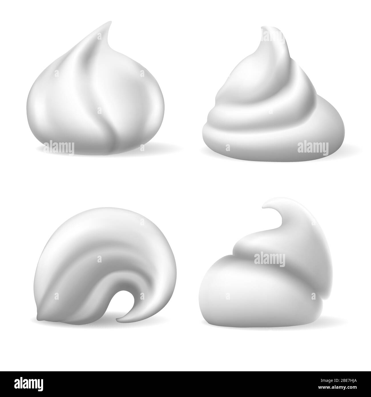 Salbe Creme Mousse isoliert Stock Vektor