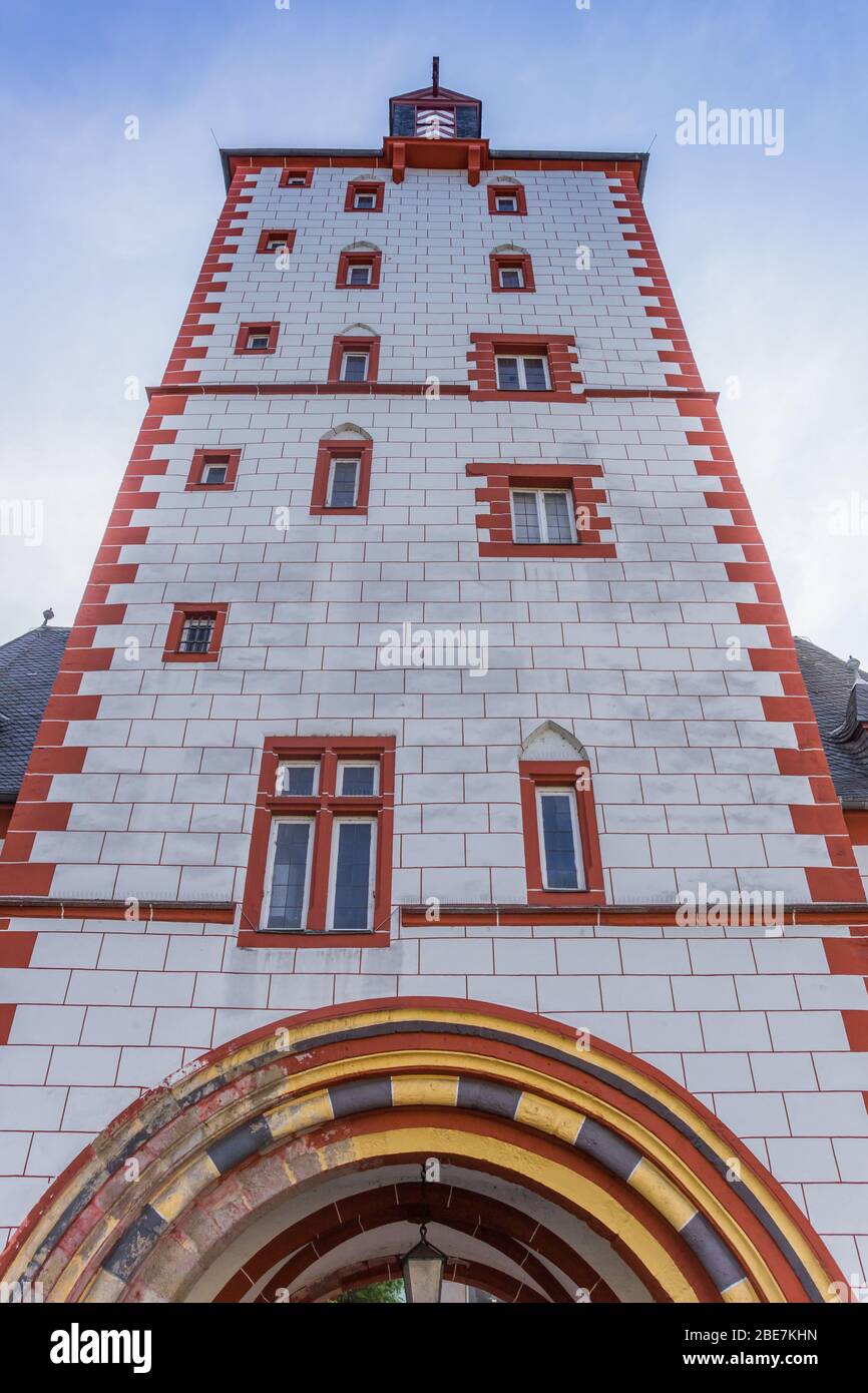 Historischer Eisenturm-Towr in der Mainzer Innenstadt Stockfoto