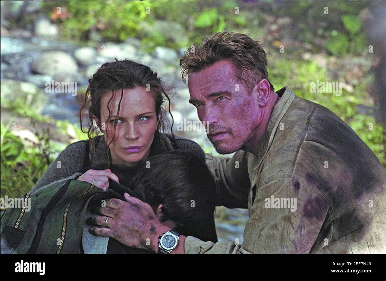 KOLLATERALSCHADEN 2002 Warner Bros Film mit Arnold Schwarzenegger und Francesca Neri Stockfoto