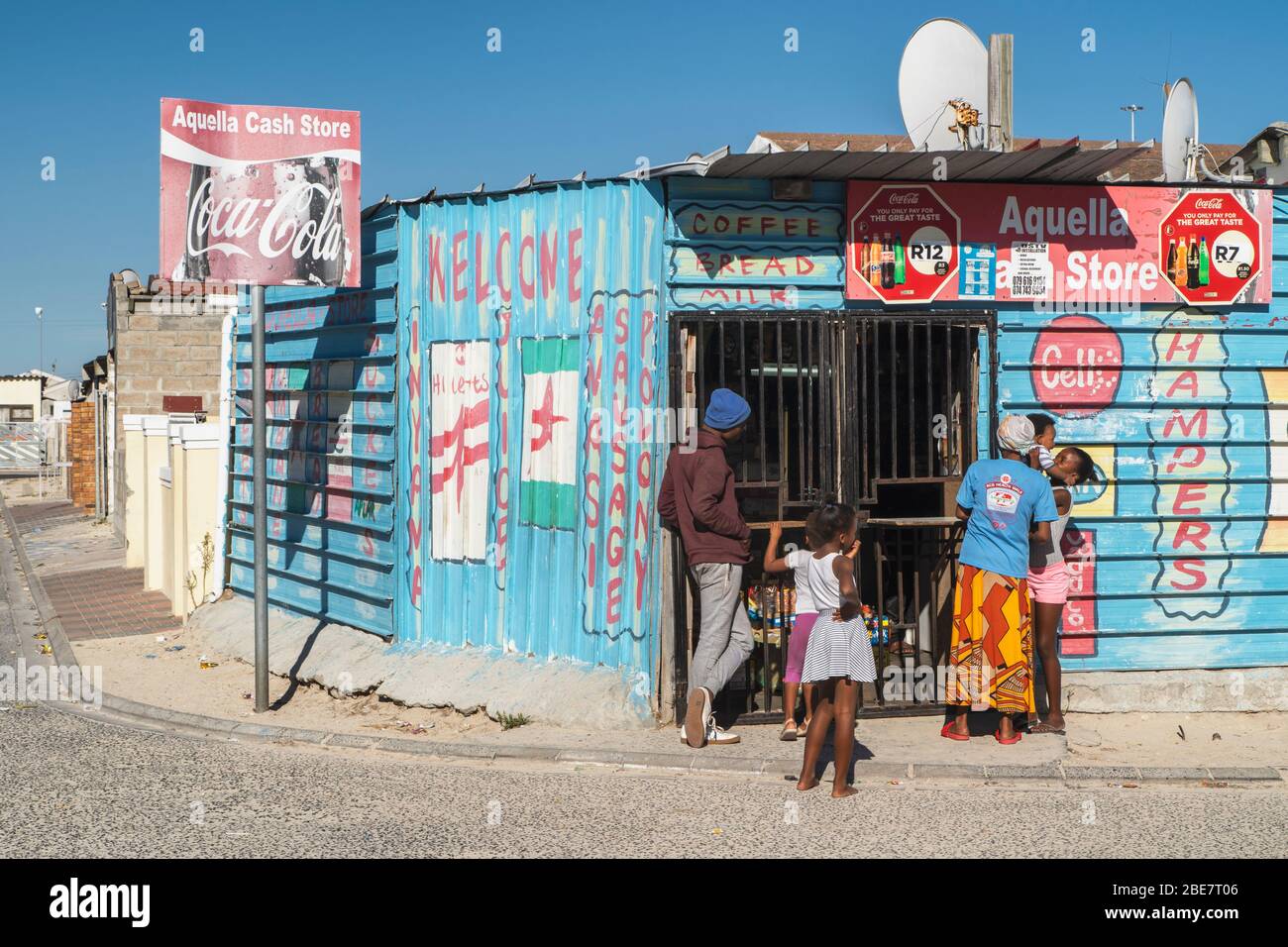 Kapstadt - Südafrika - Khayelitsha Township Stockfoto
