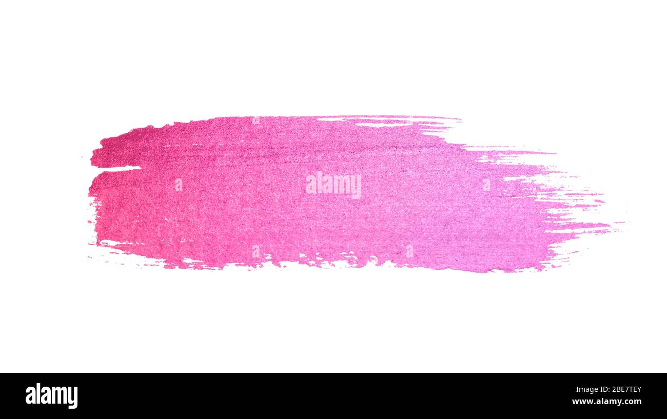 Abstrakt rosa Aquarell Fleck auf weißem Hintergrund für Ihr Design Stockfoto