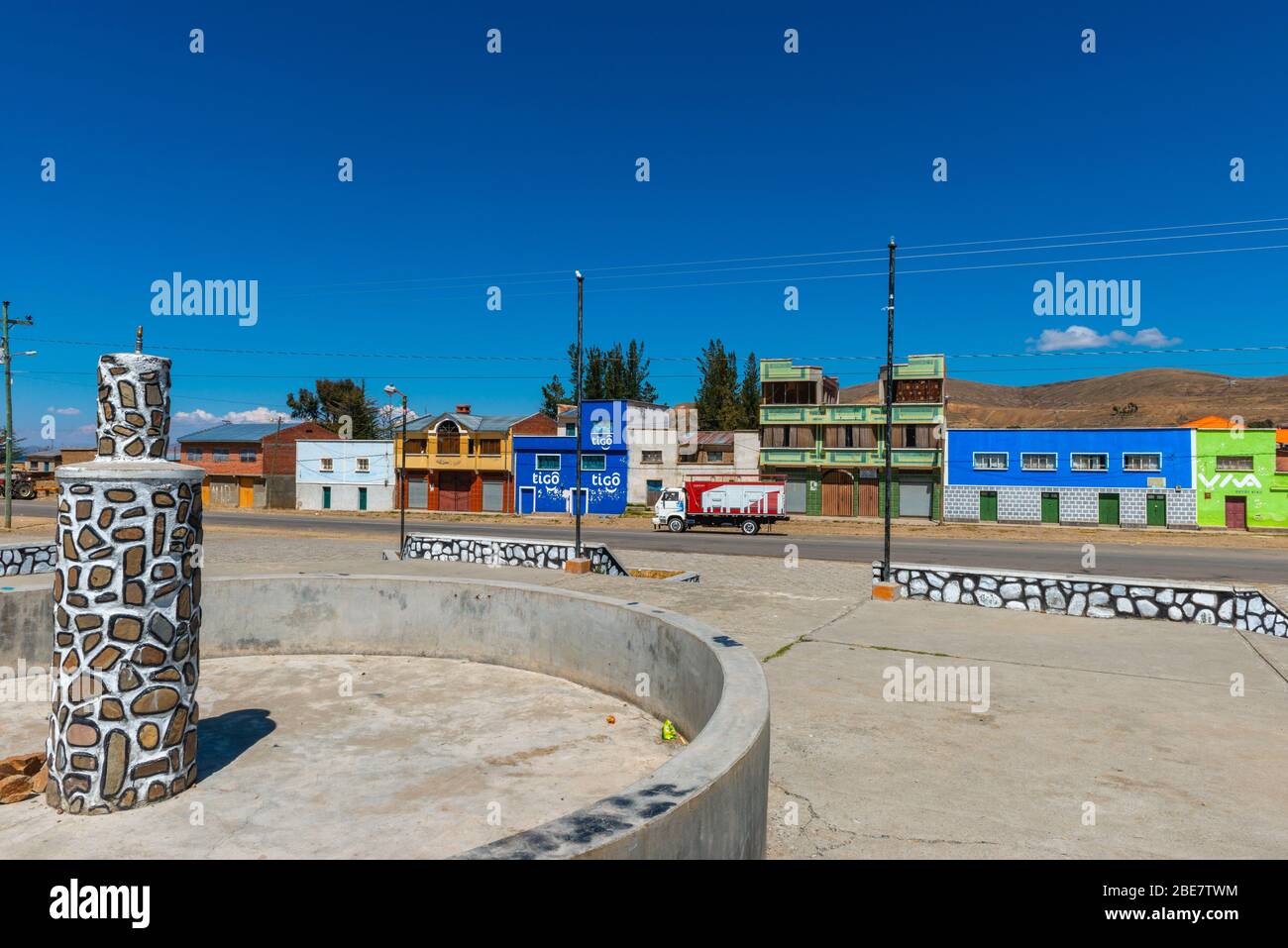 Halbinsel Huata, Departement La Paz, Bolivien, Lateinamerika Stockfoto