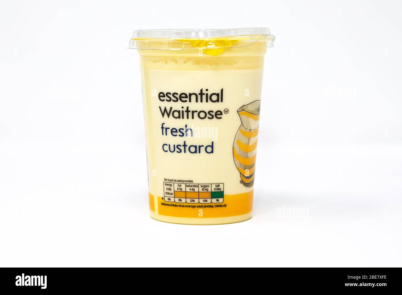 Waitrose Fresh Custard Stockfoto