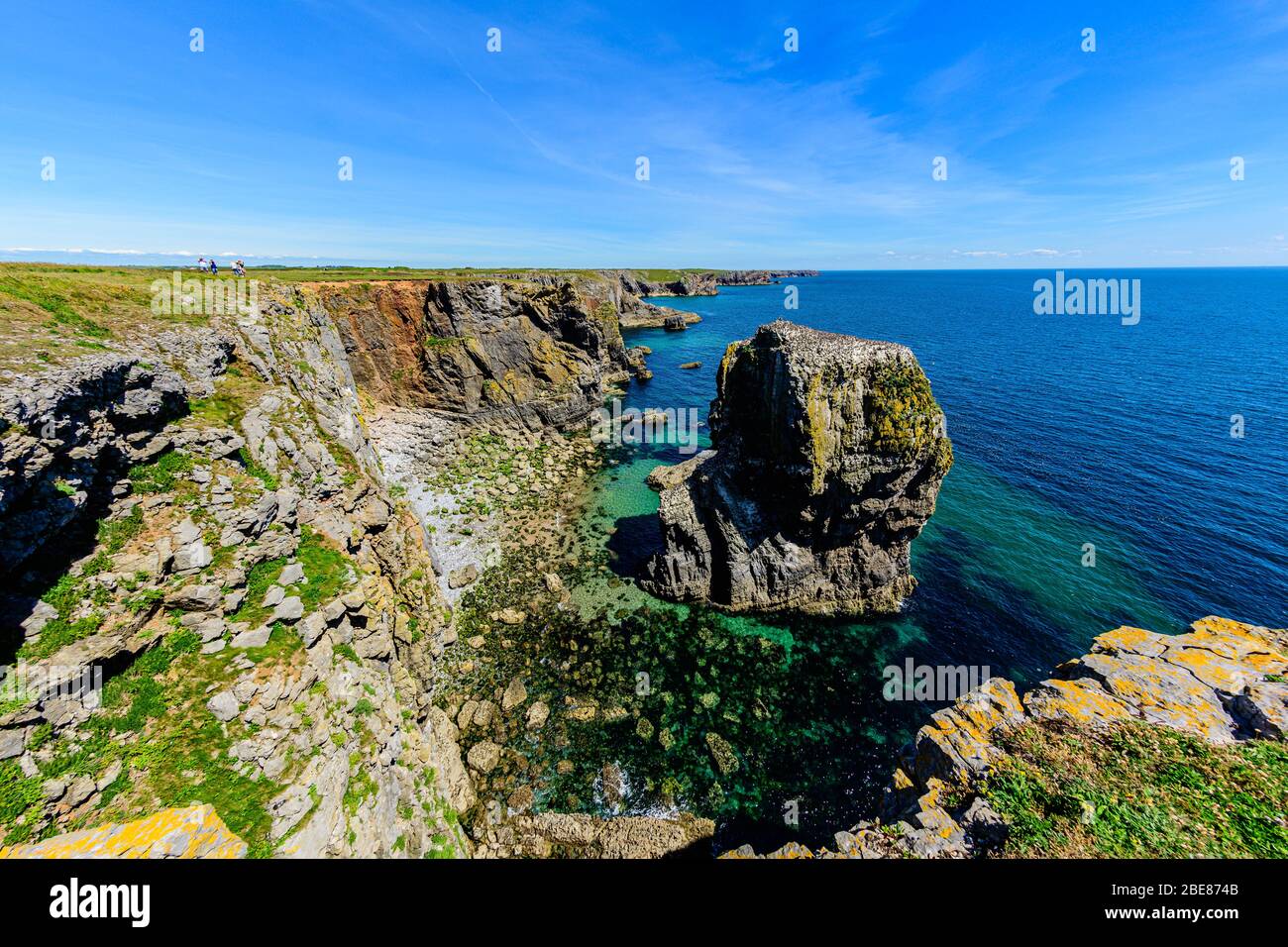 Stack rocks Pembrokeshire Stockfoto