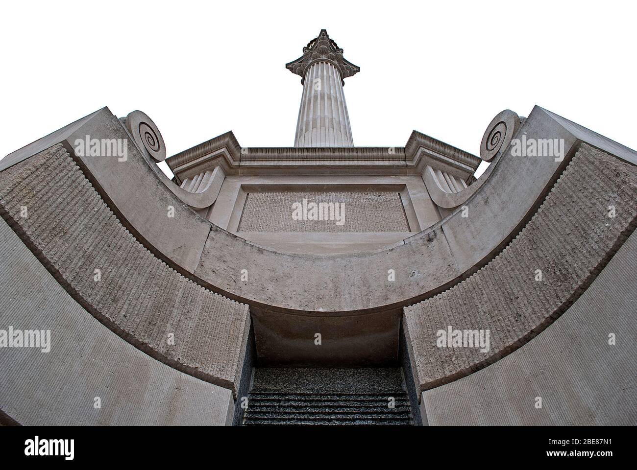 Portland Stone Great Fire of London Statue Korinthische Säule Paternoster Sq.London EC4M 7LS Stockfoto