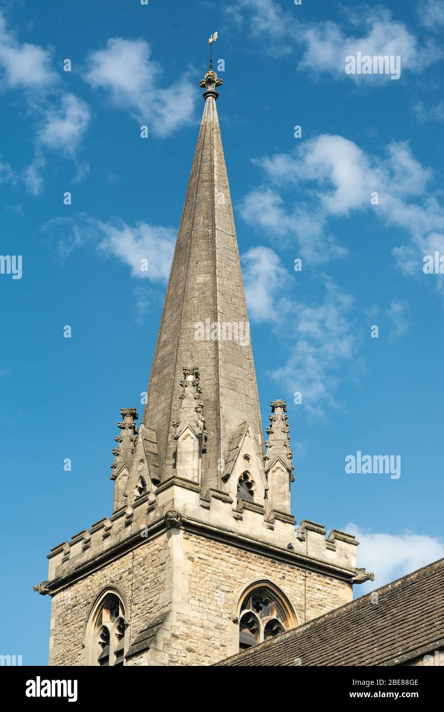 Die träumenden Türme von Oxford. IM BILD: St. Aldates Kirchturm. St Aldates ist eine historische Kirche der Church of England in Oxford. Stockfoto