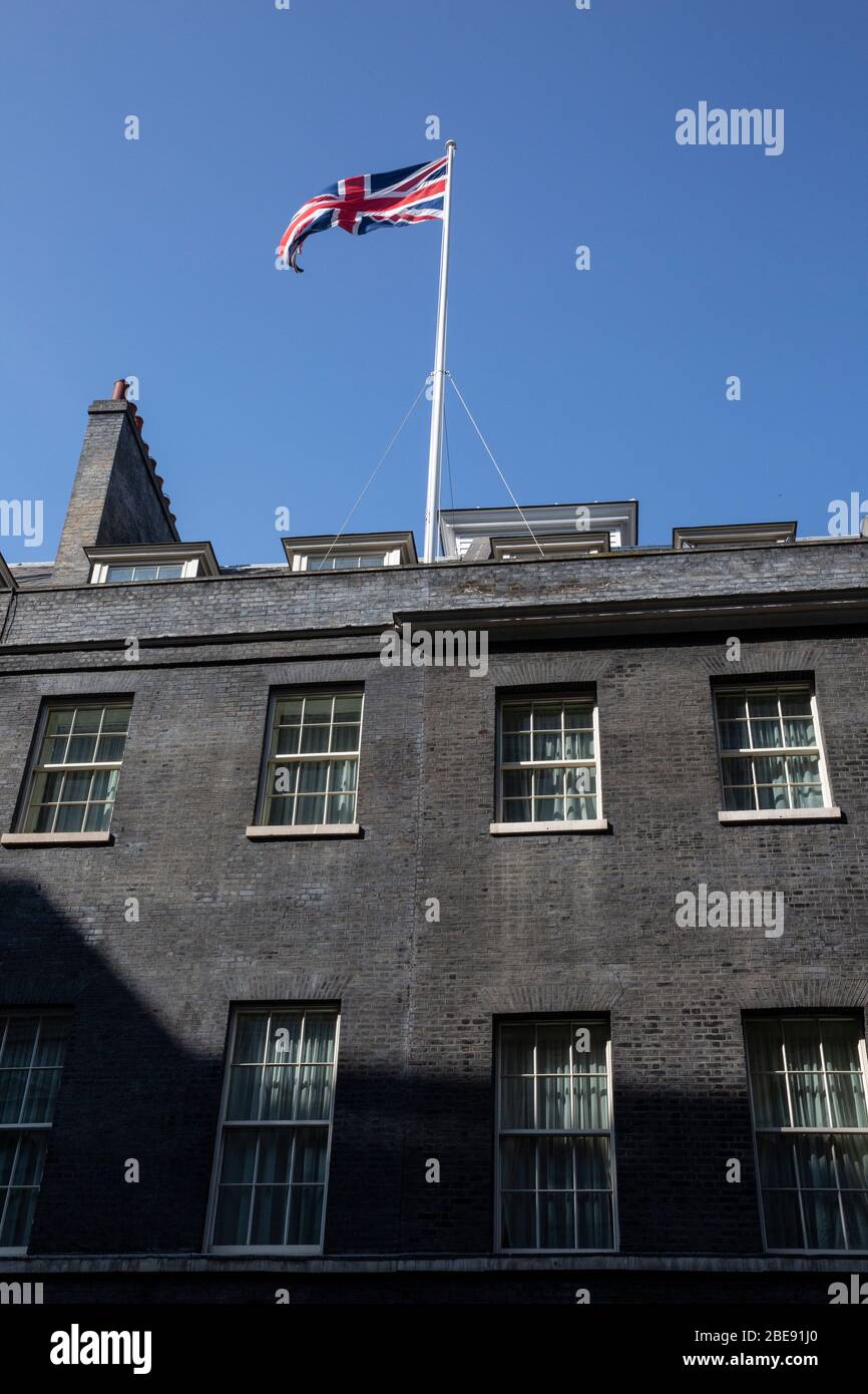 Downing Street, Heimat des britischen Premierministers und Schatzkanzlers, Whitehall, London, Großbritannien Stockfoto