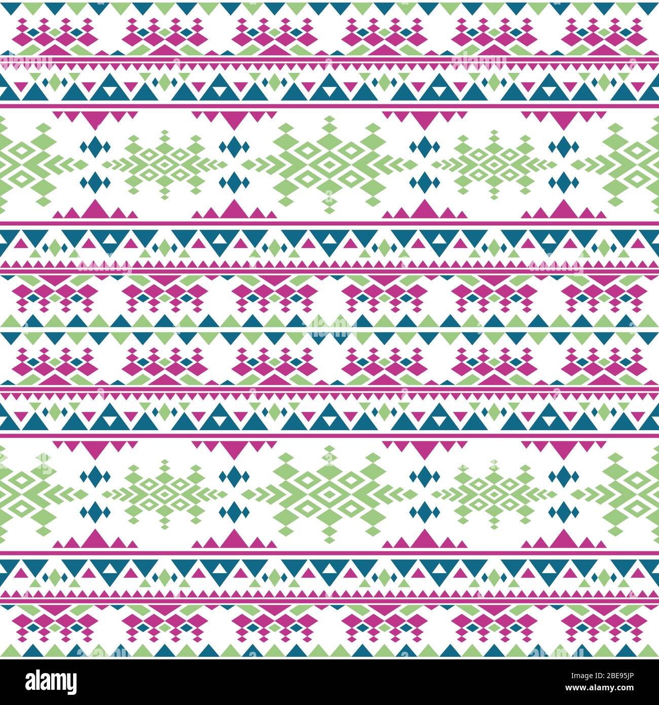 Peruanischen aztec Vektor nahtlose Muster. Boho Stil mexikanische indigene repetitive Textur. Nationale Muster Farbe indigenen lateinischen Illustration Stock Vektor