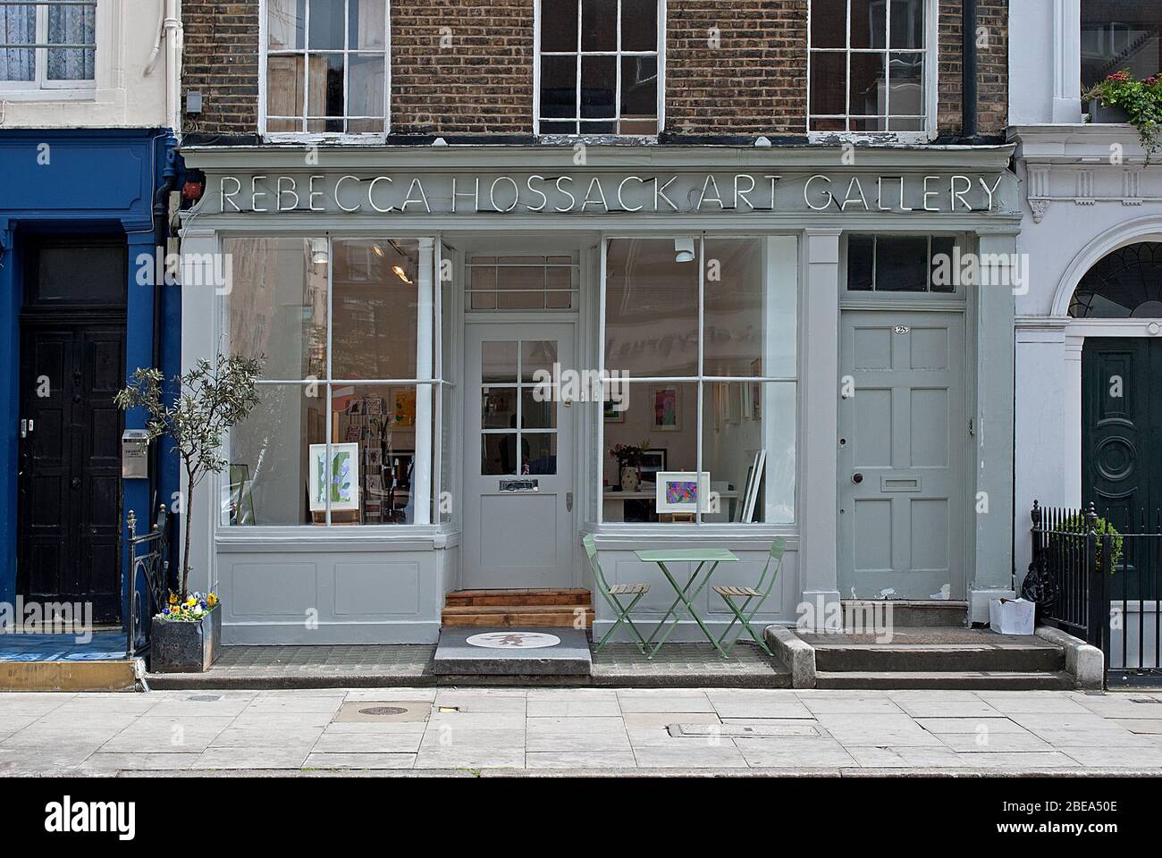 Rebecca Hossack Art Gallery 28 Charlotte Street, Fitzrovia, London W1T 2NF Stockfoto