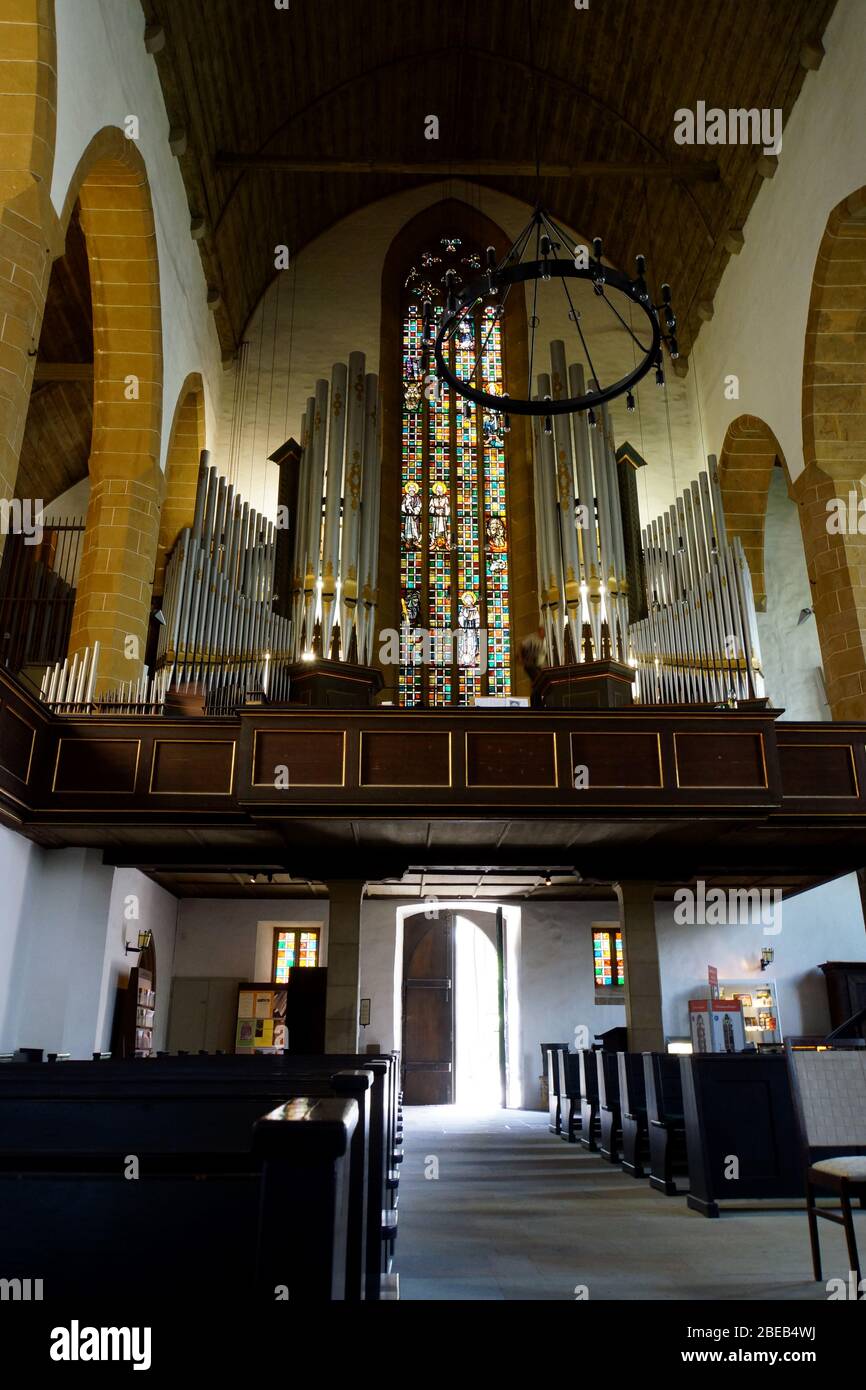 Orgel in der Kirche des Augustinerklosters, Erfurt, Thüringen, Deutschland Stockfoto