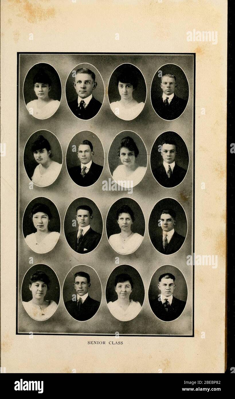 'Boiling Springs High School [1917-1918]; 1917; 1918; ' Stockfoto