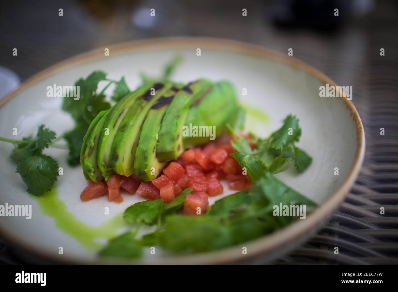 Ausgewogene Ernährung, Kochen, kulinarische und Essen Konzept - in der Nähe von Gemüse, Obst und Fleisch auf hölzernen Tisch Stockfoto