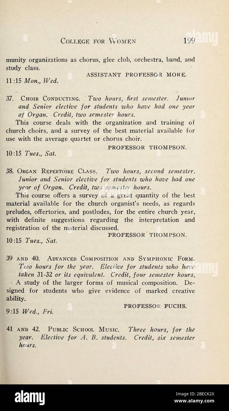 'Bulletin of the North Carolina College for Women [1926-1927]; 1926; 1927; ' Stockfoto