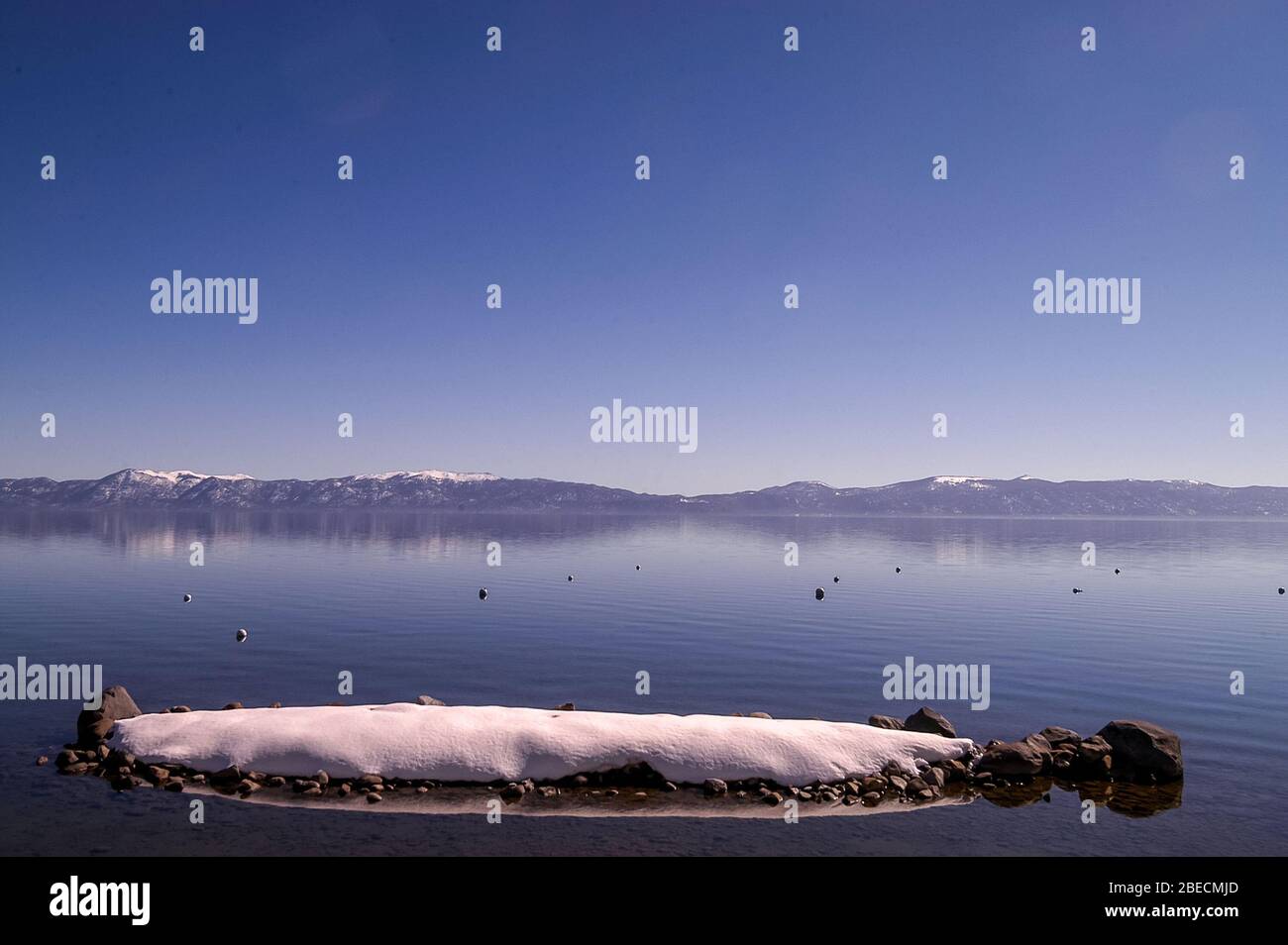 Skifahren im Heavenly Resort am Lake Tahoe, Kalifornien Stockfoto