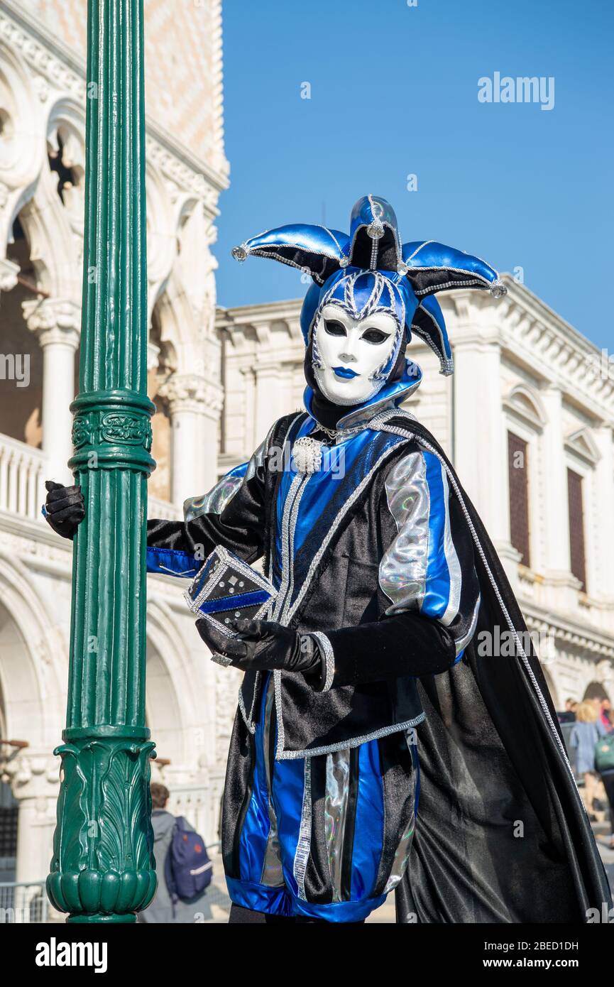 Karneval in Venedig, Maskerade, 2019 Stockfoto