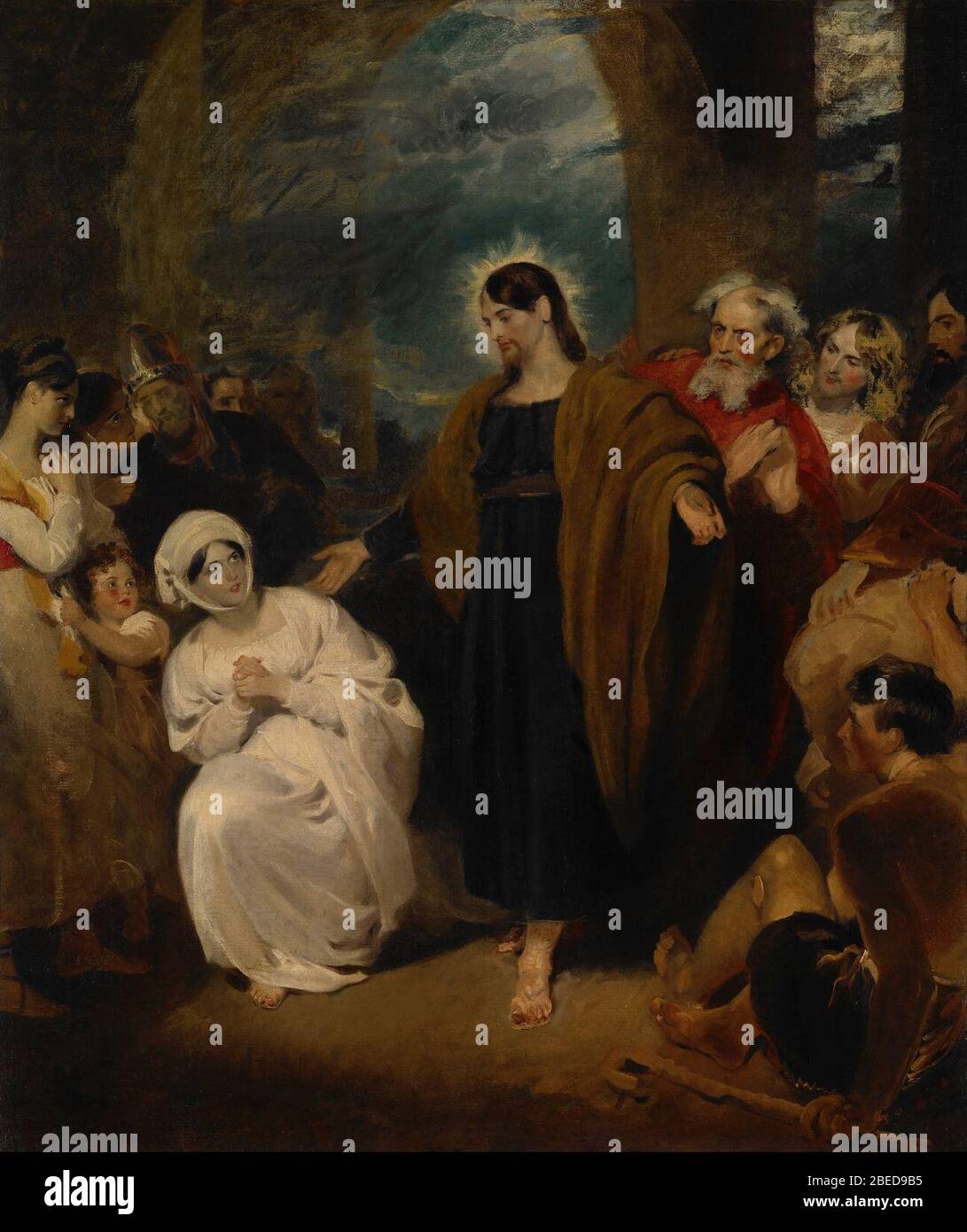 Harlow, George Henry - die Tugend des Glaubens Stockfoto