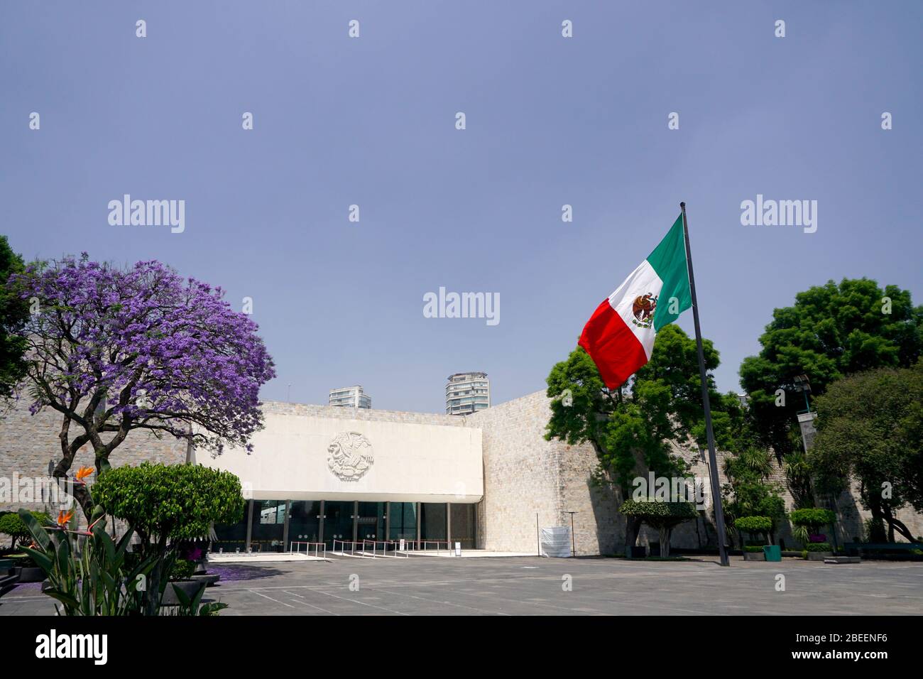 Nationalmuseum für Anthropologie (Museo National de Antropologia), Chapultepec Park, Mexiko-Stadt, Mexiko. Stockfoto
