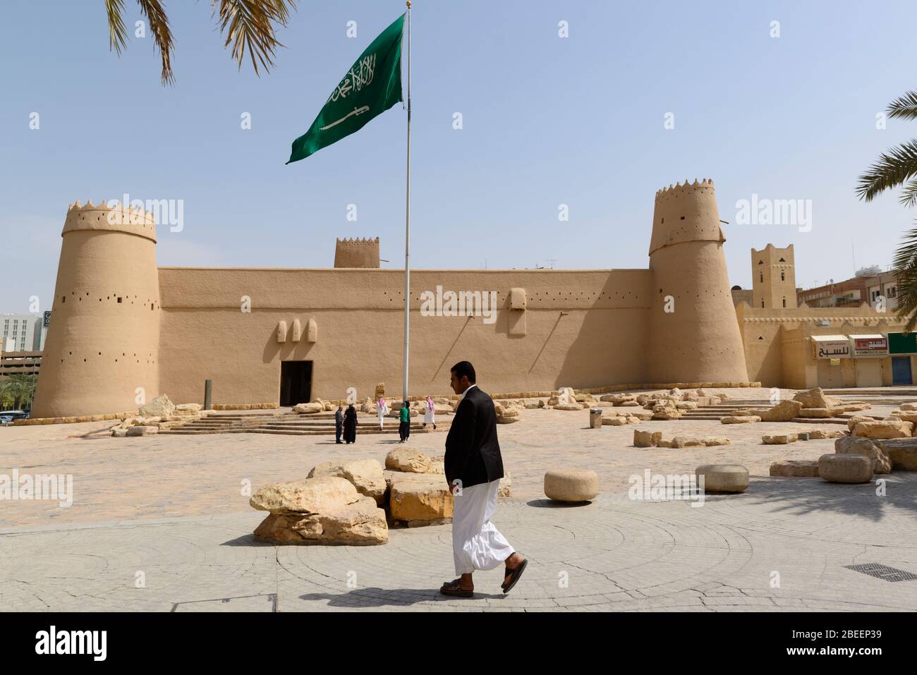 Saudi-Arabien, Riad, Masmak Fort. Stockfoto