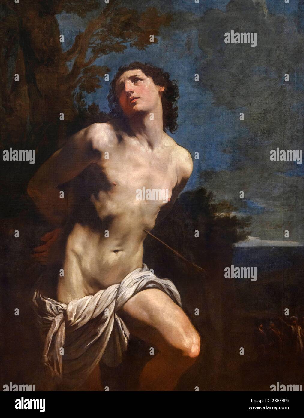 Der heilige Sebastian von Guido Reni (1575-1642), Öl auf Leinwand, um 1625 Stockfoto