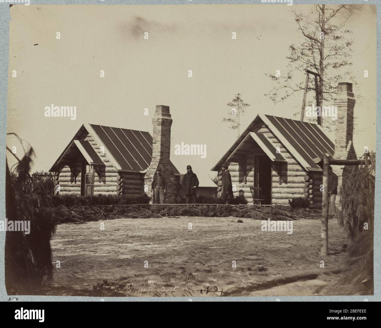 Zentrale Armee des Potomac - Brandy Station, April 1864. Propst Marschallamt Stockfoto