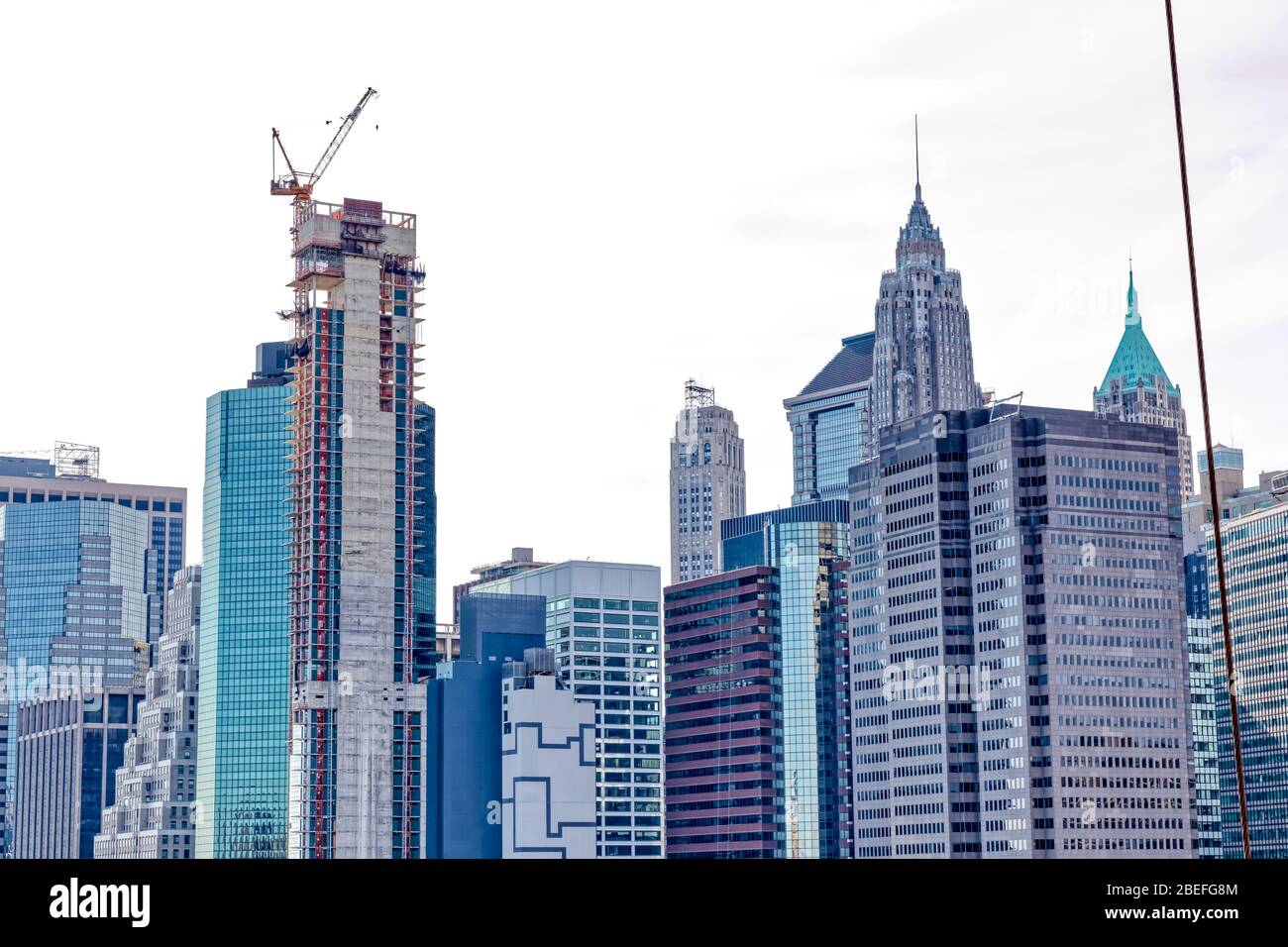 Manhattan Panorama Detail, New York Stockfoto