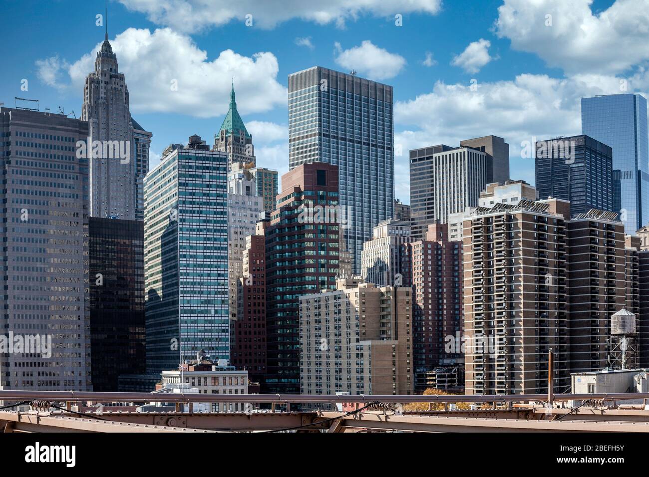 Hafenfront und Hudson River und Skyline in New York City, 2018; New York; USA; USA Amerika; Nordamerika, Nordamerika Stockfoto