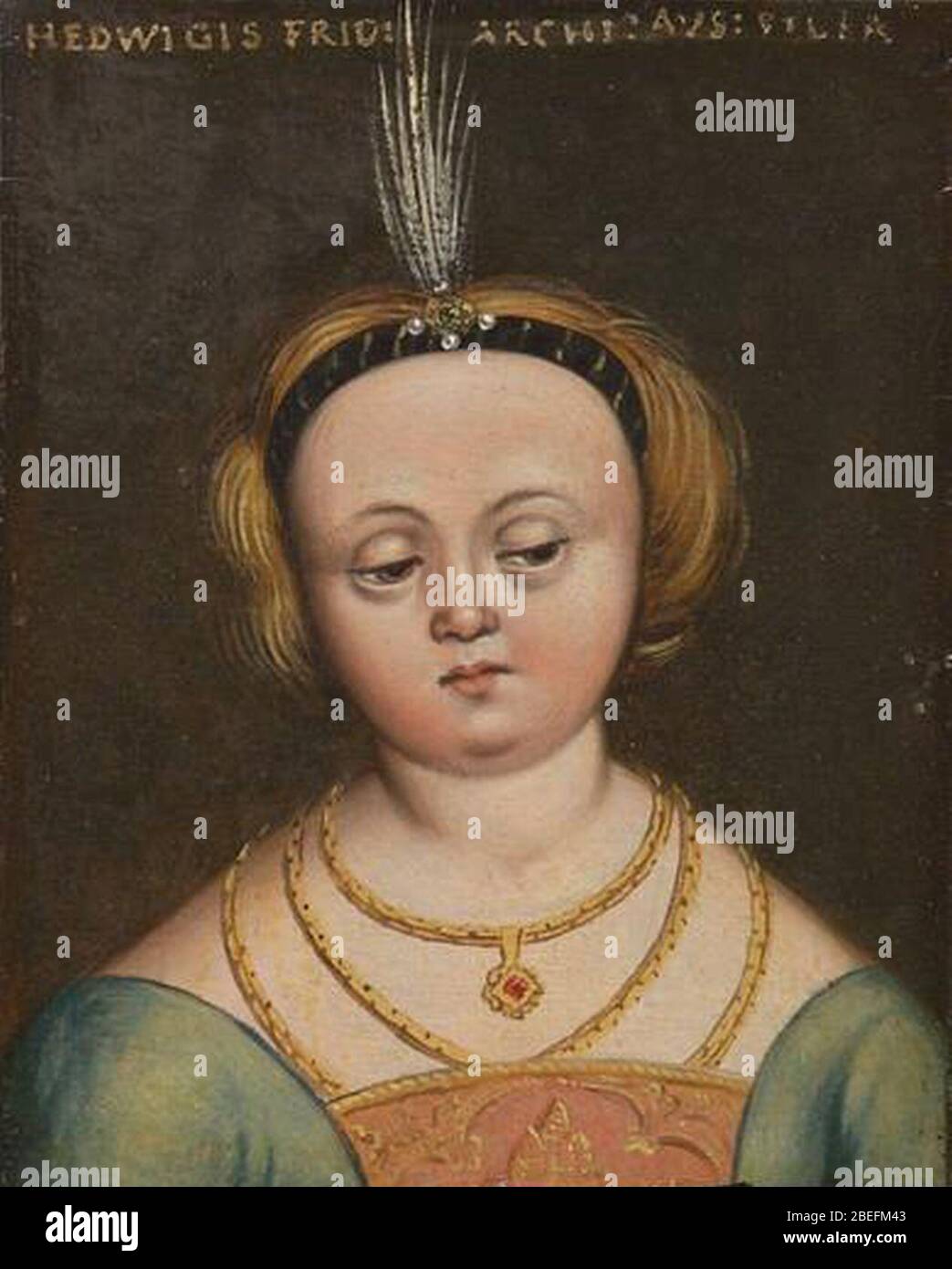 Hedwig starb 1427. Stockfoto