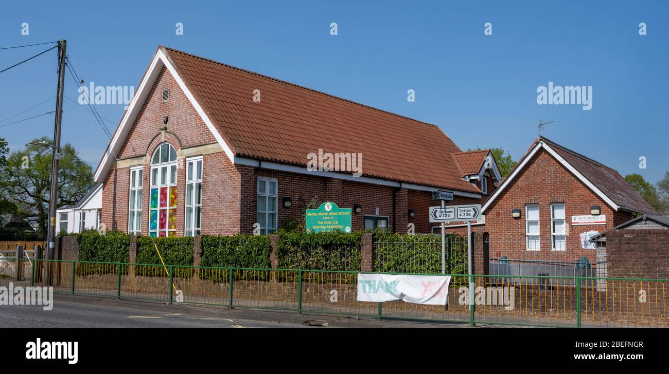 Netley Marsh C of E Infant School, Netley Marsh, Hampshire, England, Großbritannien Stockfoto