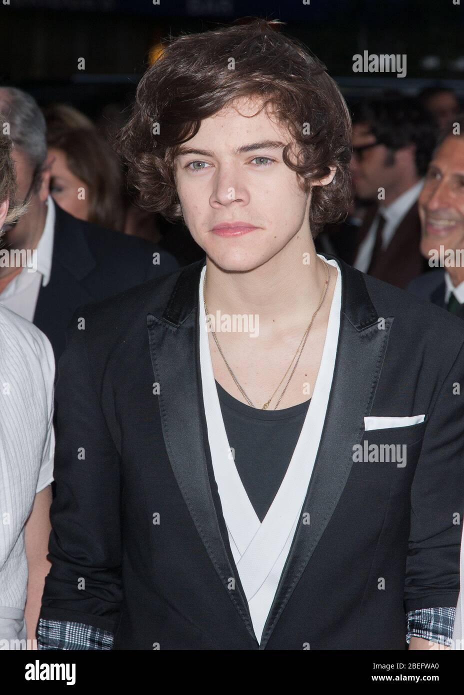 Harry Styles von der Band One Direction besucht die New Yorker Premiere von 'Men in Black 3' am 23. Mai 2012 im Ziegfeld Theater in New York City. Stockfoto