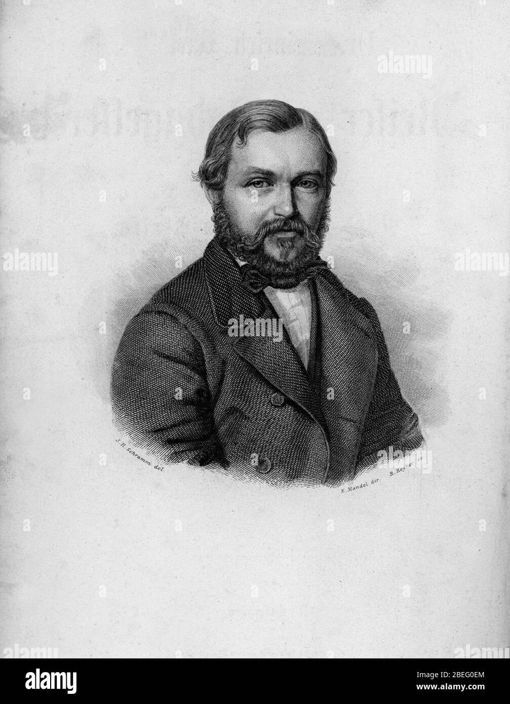 Heinrich Barth 1860. Stockfoto