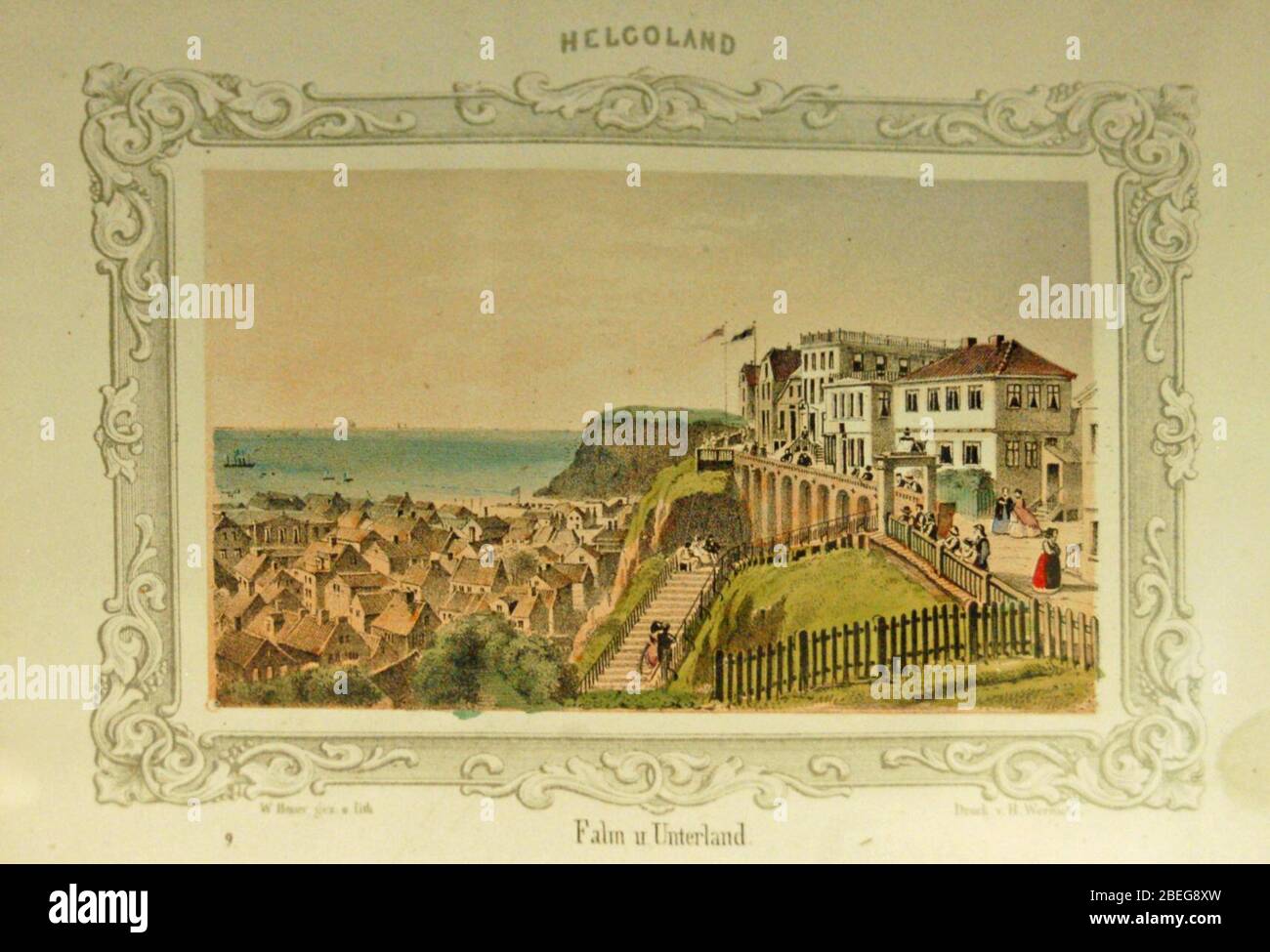 Helgoland Falm 01. Stockfoto