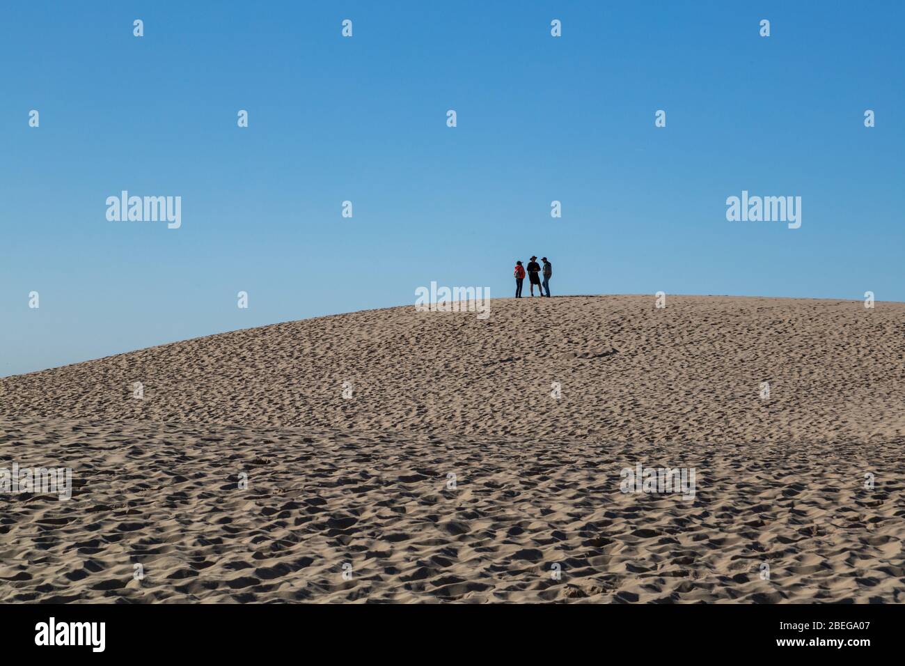 Die Dune du Pilat im Departement Gironde im Südwesten Frankreichs. Stockfoto