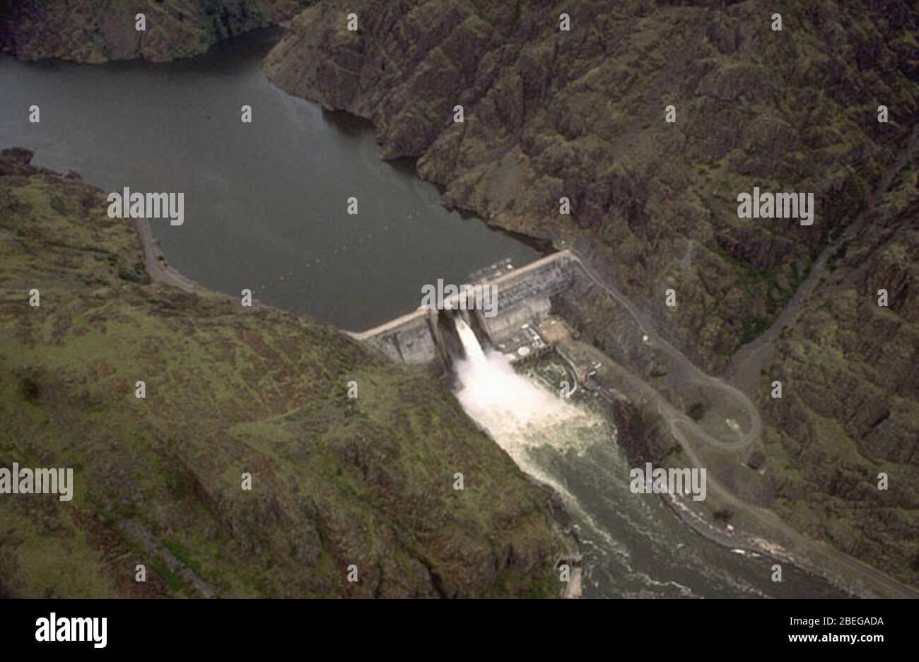 Hells-Canyon-Dam-id-US. Stockfoto
