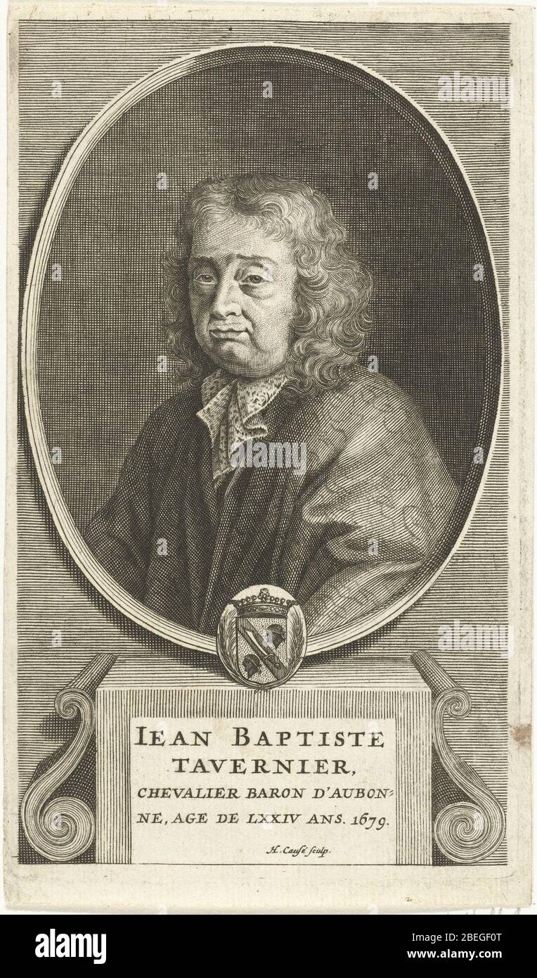 Hendrik Causé - Portrait von Jean-Baptiste Tavernier. Stockfoto