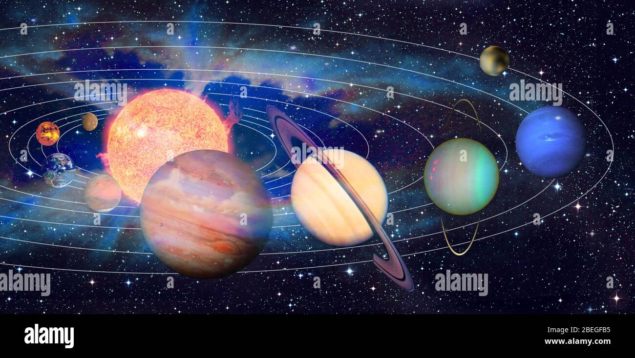 Solar-System Stockfoto