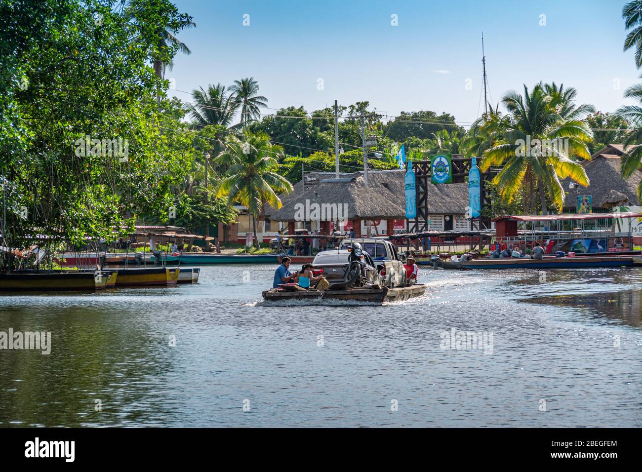 Der Steg bei Embarcader Monterrico, Guatemala Stockfoto