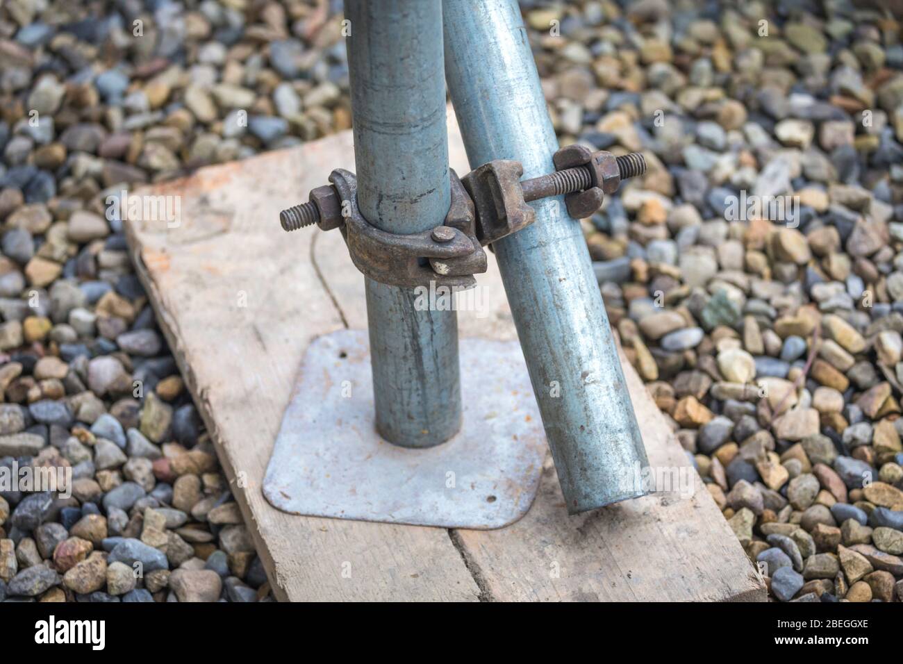 Detail des Gerüsts Stockfoto