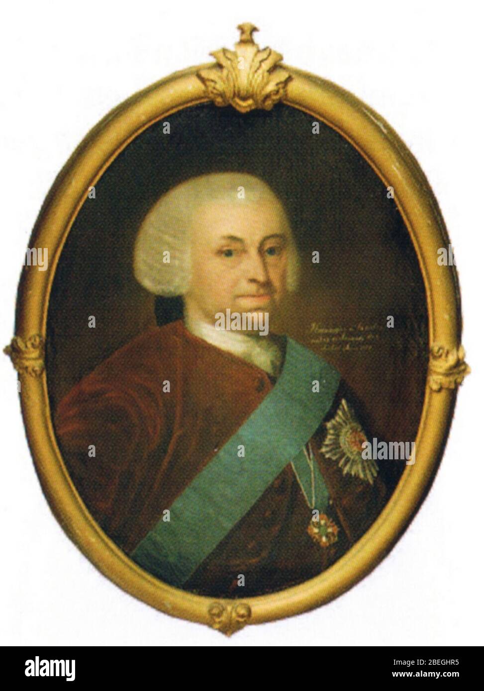 Henning von Qualen (1751–1785). Stockfoto